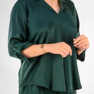 شومیز ساتن اوور کد KBL0002