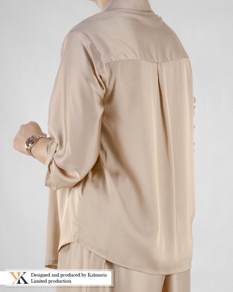 شومیز ساتن اوور کد KBL0004