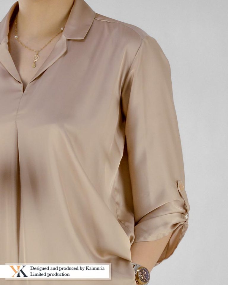 شومیز ساتن اوور کد KBL0004