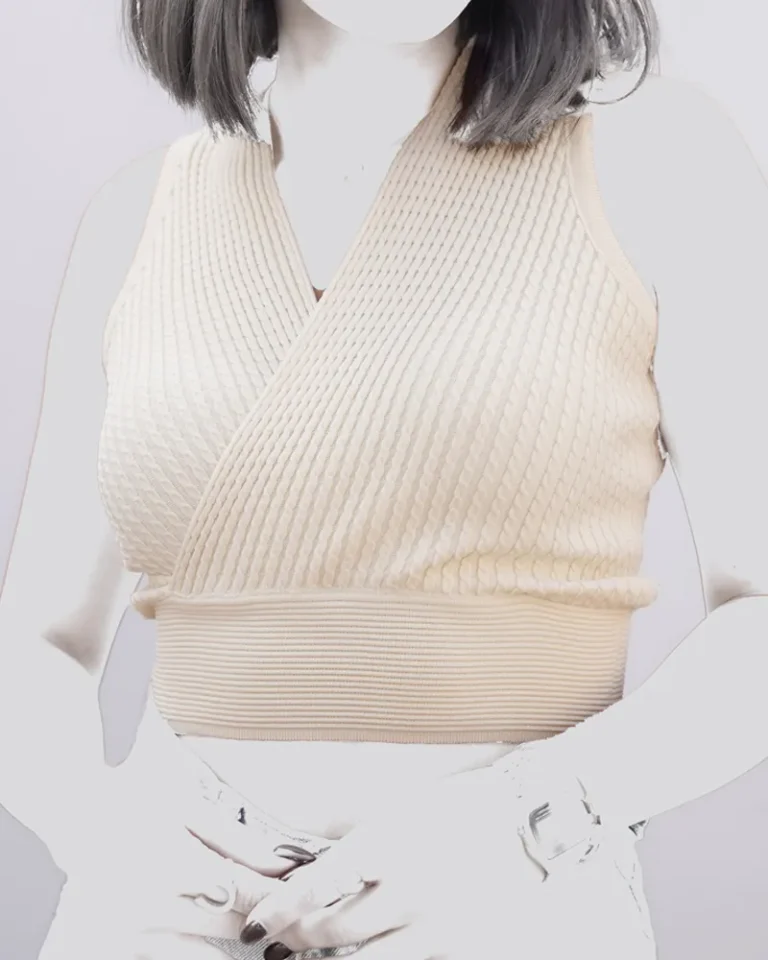 تاپ زنانه مدل ضربدری کدKCR0017