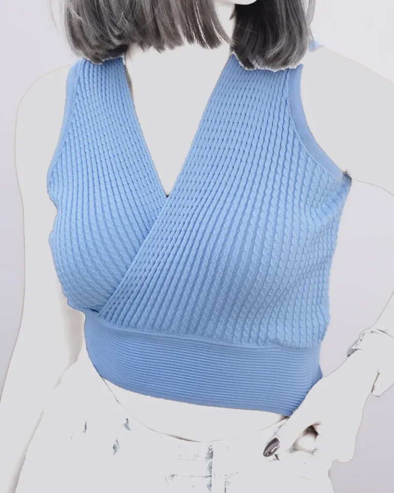 تاپ زنانه مدل ضربدری کدKCR0017